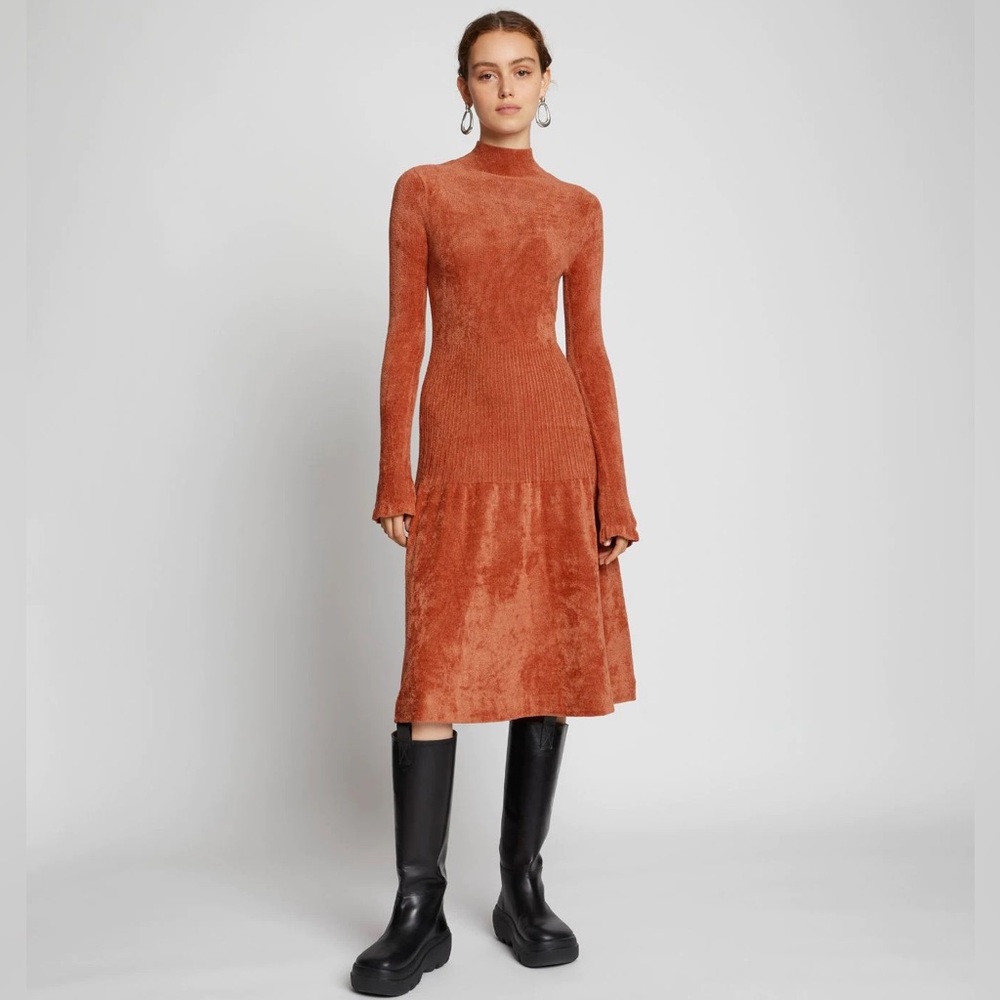Proenza Schouler White Label Chenille Turtleneck Dress
